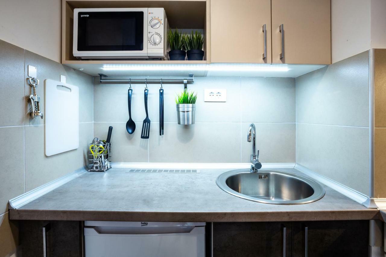 Modern Naive Downtown With Free Private Garage-Fast Wi-Fi Daire Novi Sad Dış mekan fotoğraf